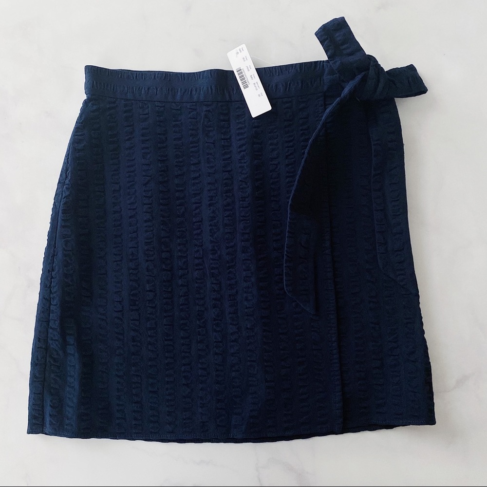 J.Crew Textured Wrap Mini Skirt